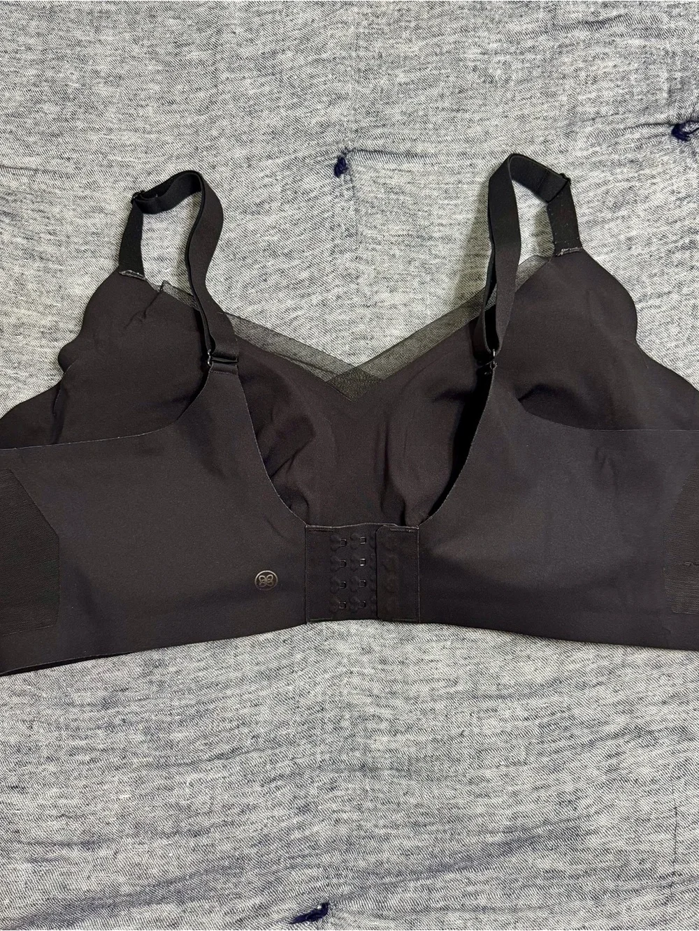 HoneyLove Crossover Black Mesh Bra Size 3X